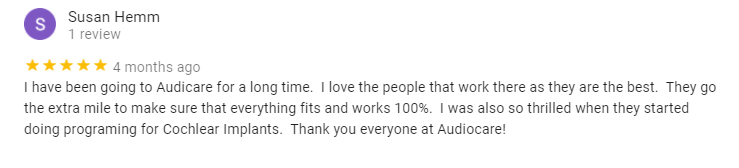 Susan Hemm gave a five star review four months ago